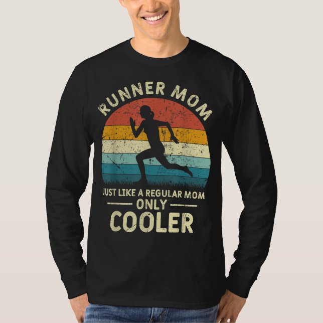 Runner Mama Funny Marathon Running Joggen Mütter T-Shirt (Vorderseite)