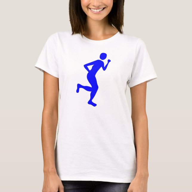 Runner (männlich) - Blau T-Shirt (Vorderseite)