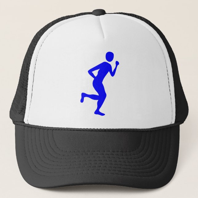 Runner (männlich) - Blau Truckerkappe (Vorderseite)