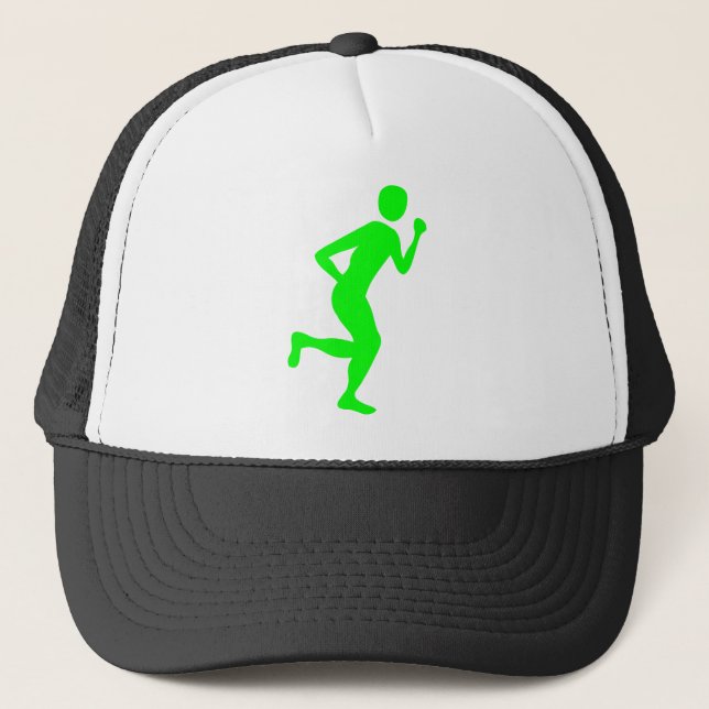 Runner (männlich) - Grün Truckerkappe (Vorderseite)
