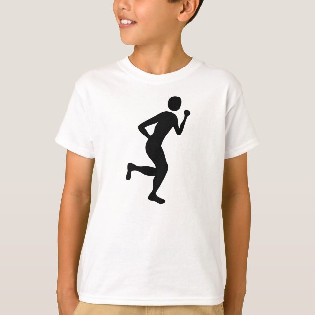 Runner (männlich) - Schwarz T-Shirt (Vorderseite)