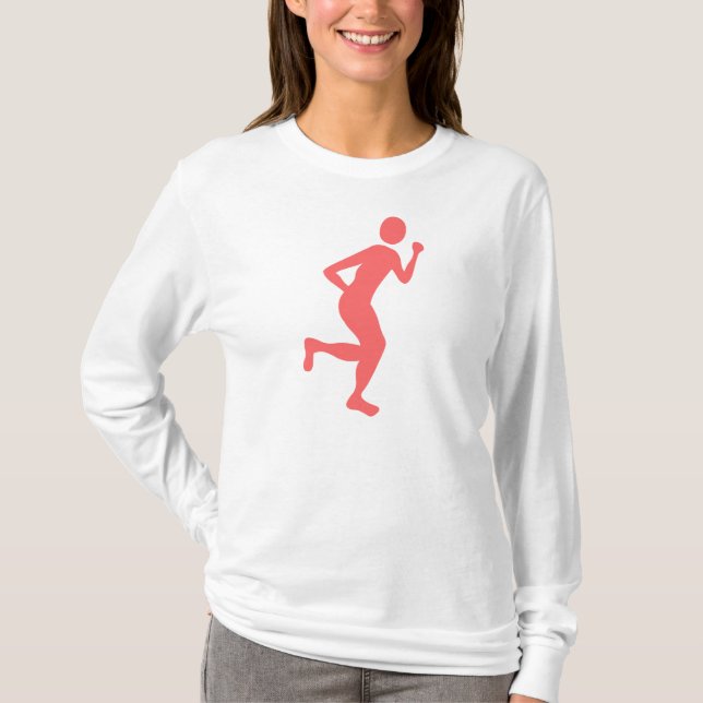 Runner (männlich) - Tropisch rosa T-Shirt (Vorderseite)