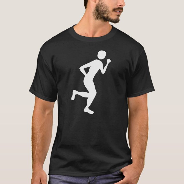 Runner (männlich) - weiß T-Shirt (Vorderseite)