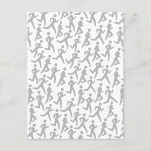 Runner-Muster Postkarte