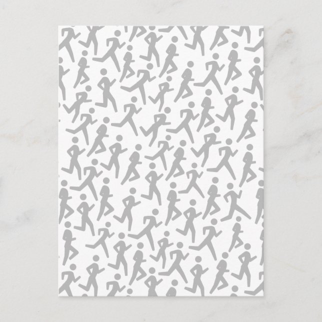 Runner-Muster Postkarte (Vorderseite)