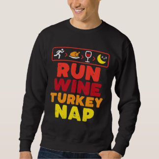Runner-Runner-Erntedank-Weine ausführen Sweatshirt