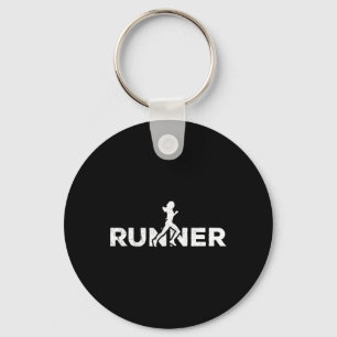 Runner Silhouette Joggen Marathon Athlete Schlüsselanhänger