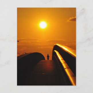 Runner Sunset Delight Bridge Daytona Postkarte