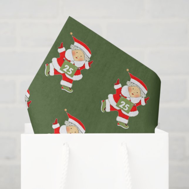 Runner-Weihnachtsfeiertag Seidenpapier (Geschenktüte)