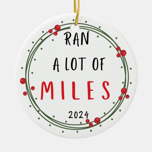 Runner Weihnachtsschmuck Funny Holiday Geschenk (Vorne)