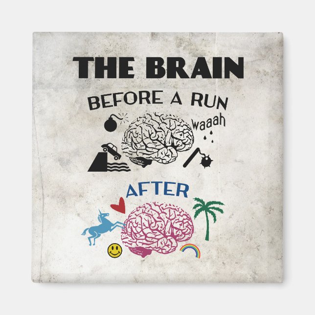 Runners Brain Magnet (Vorne)