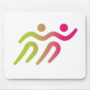 Runners cool illustration mousepad