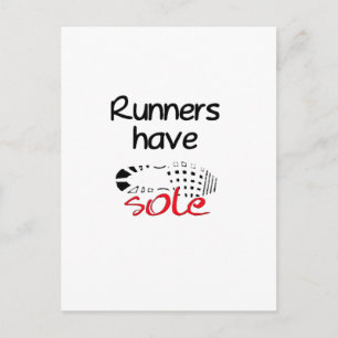 Runners haben die Rolle Postkarte