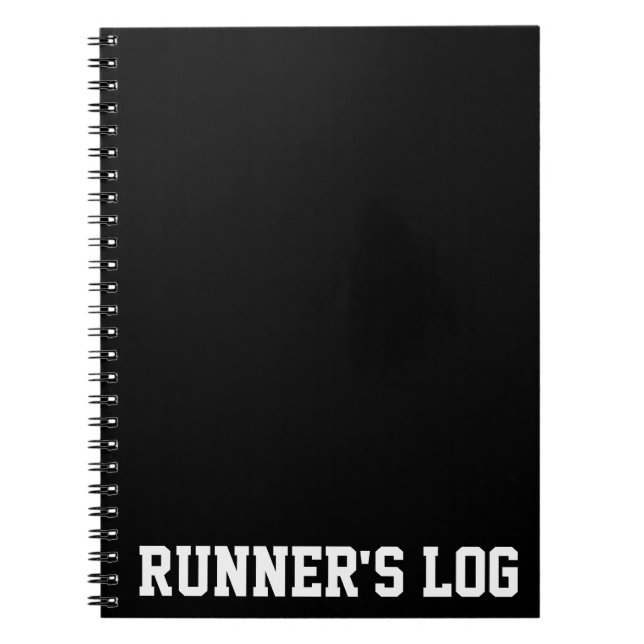 Runner's Log Running Notebook Spiral Journal Notizblock (Vorderseite)