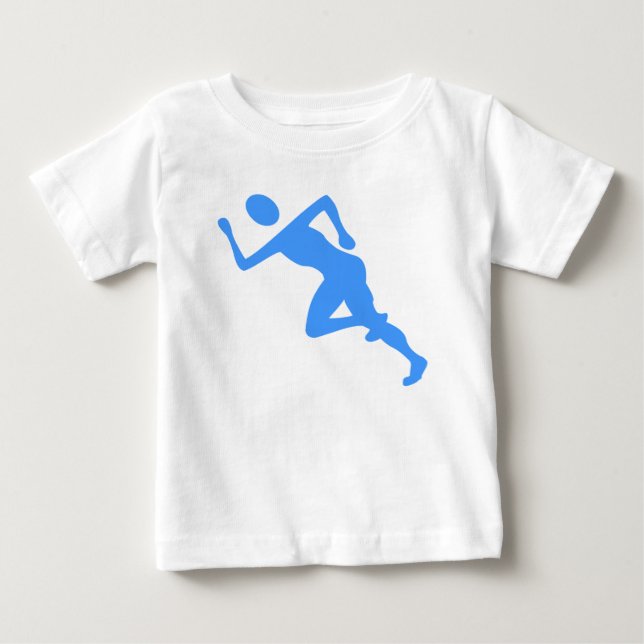 Running - Baby Blue Baby T-shirt (Vorderseite)