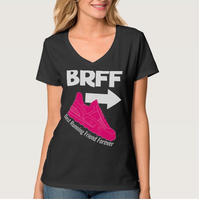 Running Best Friend Forever BRFF BESTE FREUNDIN Sn T-Shirt (Vorderseite)