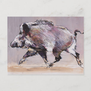 Running boar 1999 postkarte