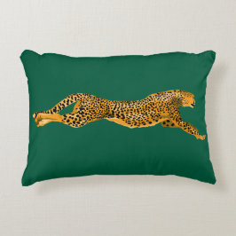 RUNNING CHEETAH THROW PILLOW DEKOKISSEN