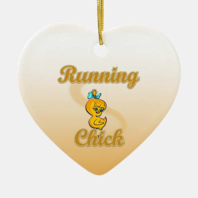 Running Chick Keramikornament (Vorne)