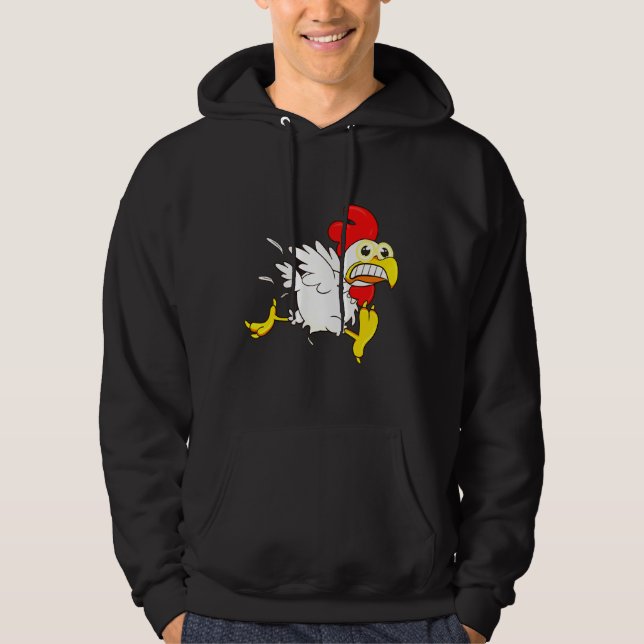 Running Chicken Hoodie (Vorderseite)
