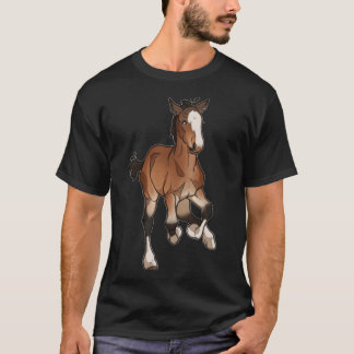 Running Clydesdale Foal T-Shirt