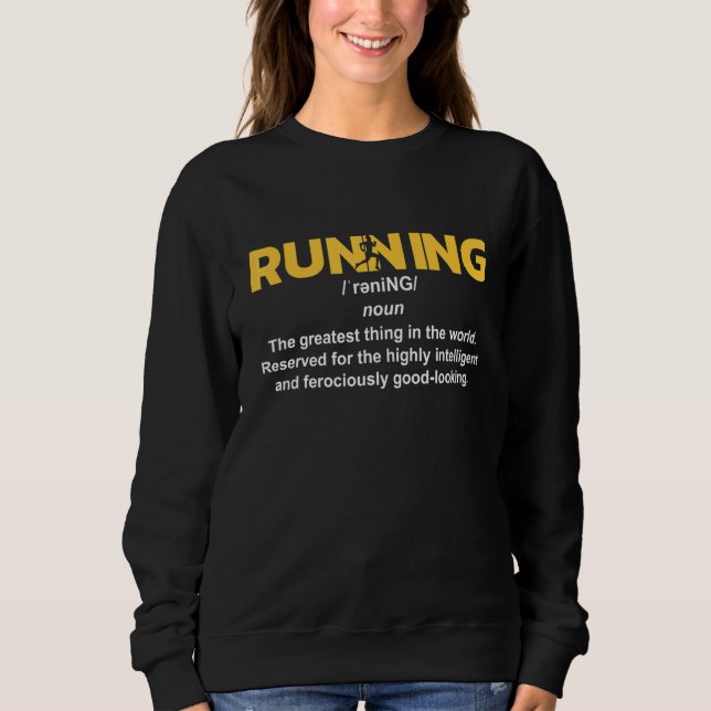 Running Definition I 5k Marathon Runner Sweatshirt (Vorderseite)