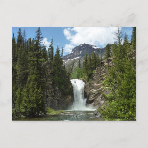Running Eagle Falls im Glacier-Nationalpark Postkarte