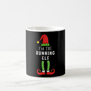 Running Elf Weihnachten Matching Family Geschenk Kaffeetasse