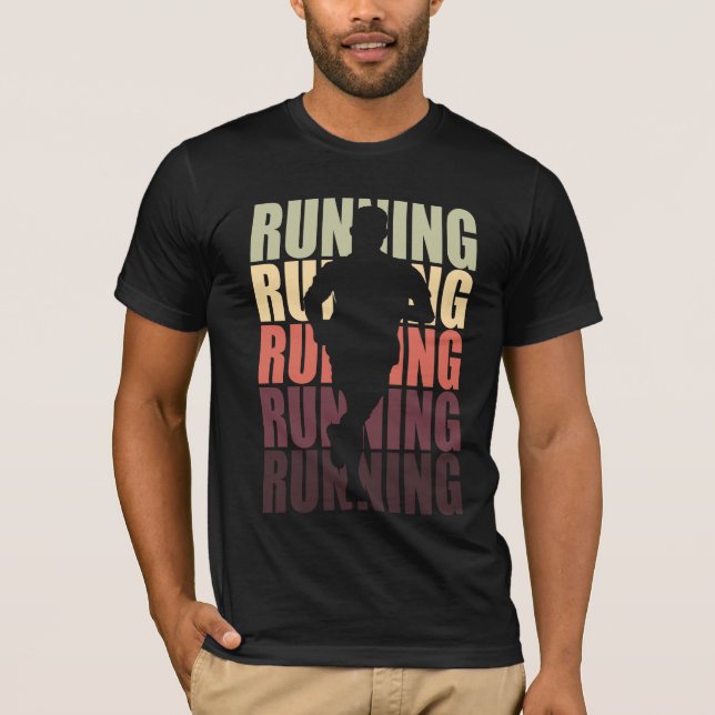 Running farbig T-Shirt (Vorderseite)