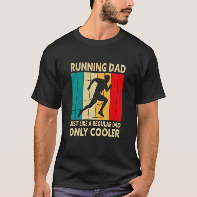 Running For Men Dad Marathon Runner Coach Marathon T-Shirt (Vorderseite)