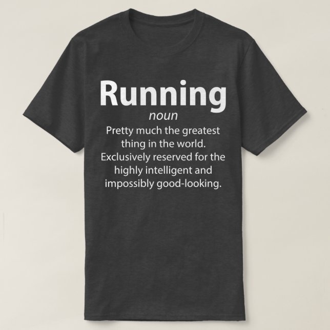 Running Funny Definition Runner Geschenk T-Shirt (Design vorne)