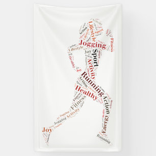 Running Girl Banner