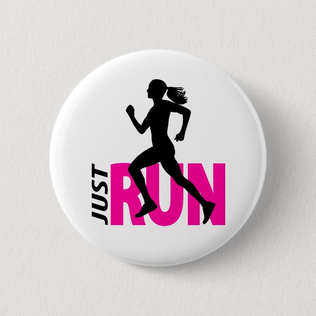 Running Girl Button (Vorderseite)