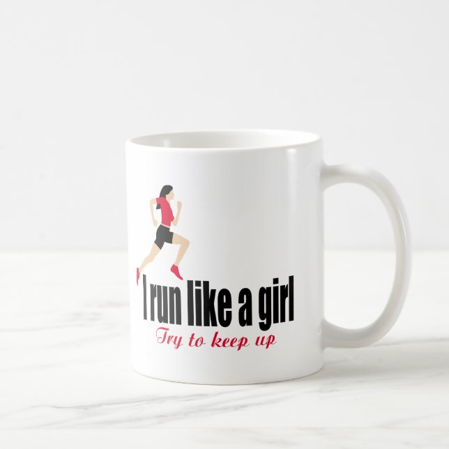 Running Girl Kaffeetasse (Rechts)