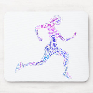 Running Girl Mousepad