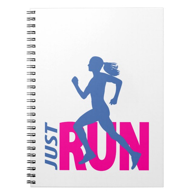 Running Girl Notizblock (Vorderseite)