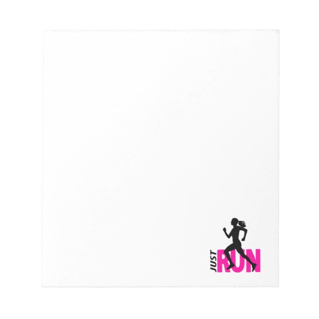 Running Girl Notizblock (Vorderseite)