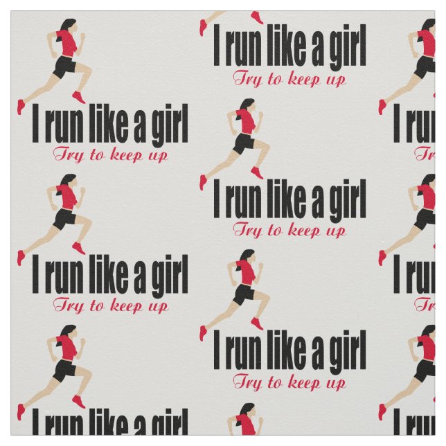 Running Girl Stoff (Muster)