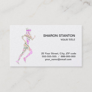 Running Girl Visitenkarte