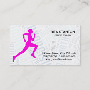 Running Girl Visitenkarte