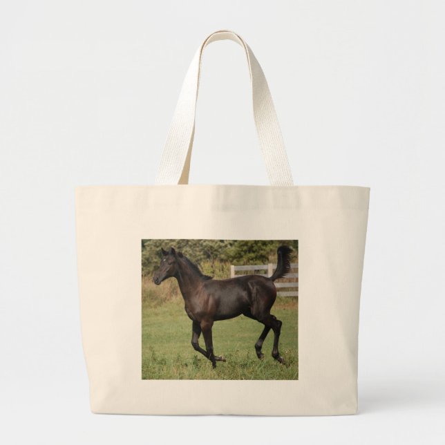 Running-Horse-2 Jumbo Stoffbeutel (Vorne)