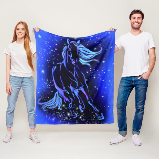 Running Horse Fleece Blanket (Beispiel)