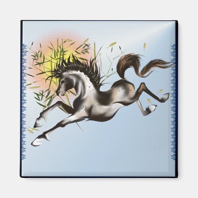 Running Horse Magnet (Vorne)