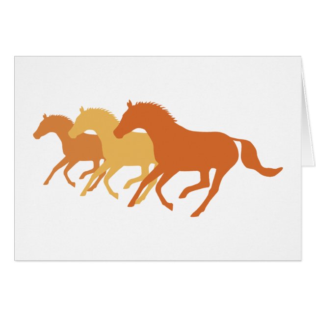 Running Horse (Orange) (Vorderseite (Horizontal))