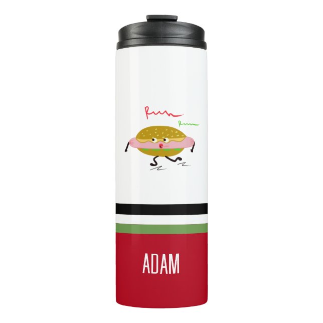 Running-Hotdog Thermosbecher (Vorderseite)