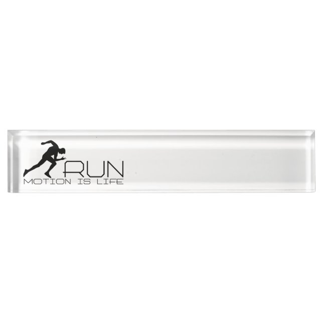 Running Man Namensplakette (Vorderseite)