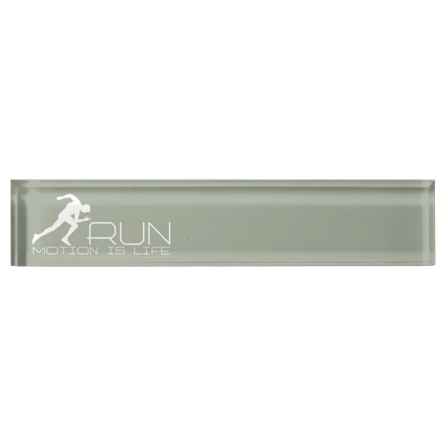 Running Man Namensplakette (Vorderseite)