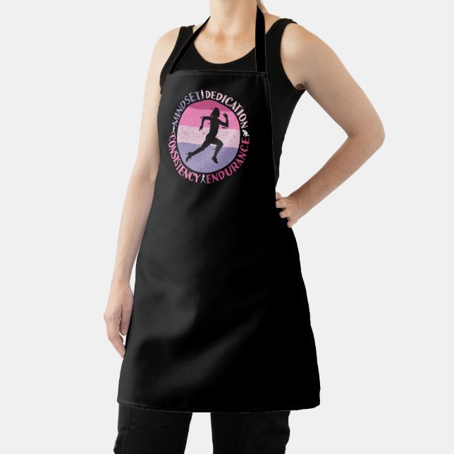 Running Mindset - Girly Runner Endurner Quote Schürze (InSitu)