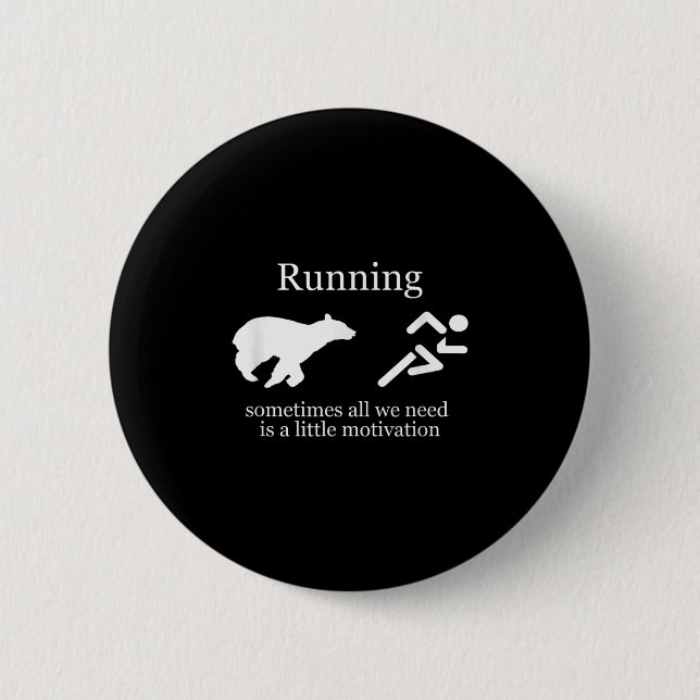 Running. Motivation  Button (Vorderseite)