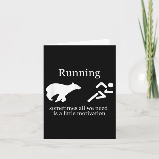Running. Motivation  Karte (Vorderseite)